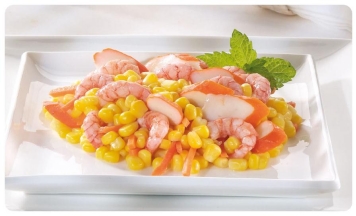 Ensalada de gambas